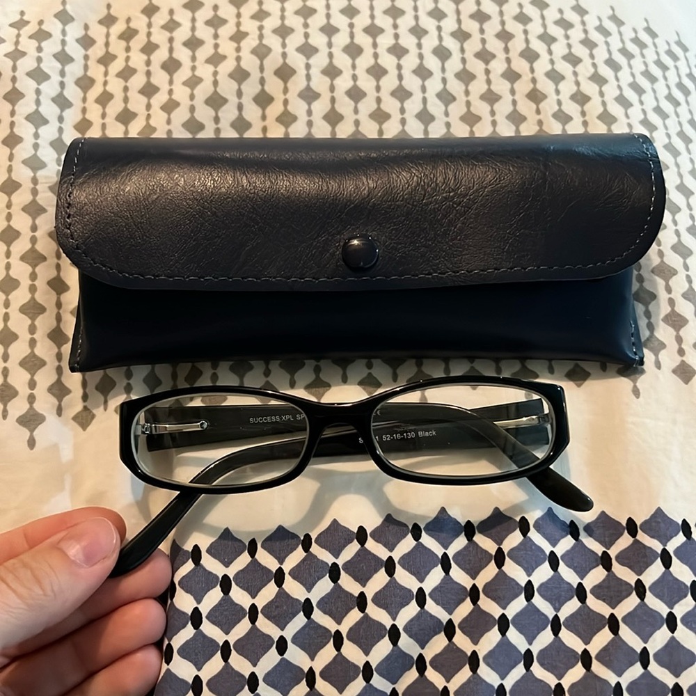 Prescription black reading glasses